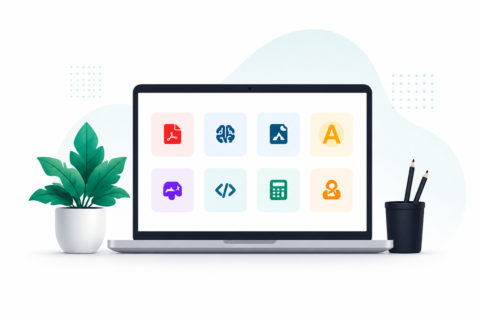 Calcon tools on laptop — free online calculators and converters