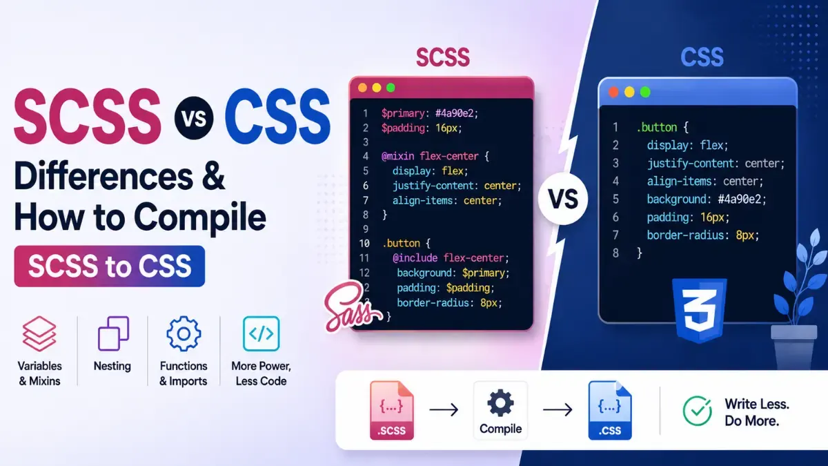 SCSS vs CSS: What's the Difference & How to Compile SCSS to CSS